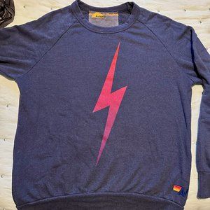 Aviator Nation Navy Bolt Fade Sweatshirt